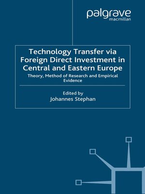 cover image of Technology Transfer via Foreign Direct Investment in Central and Eastern Europe